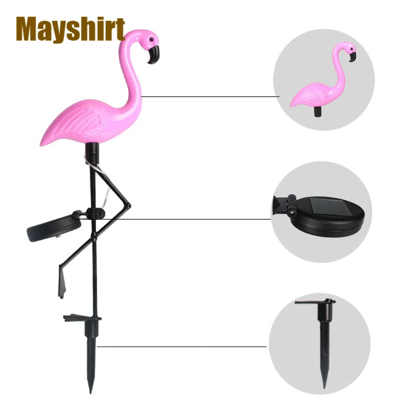 

Modern Bird Lamp LED Night Lights Flamingo Solar Power Light Outdoor Light Courtyard Garden Waterproof Solar Lamp Holiday Decor