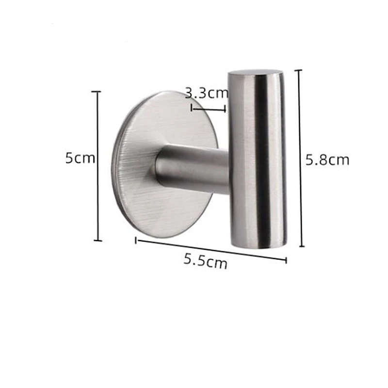 

1Pcs Stainless Steel Silver Bathroom Hardware Set Towel Rack Toilet Paper Holder Towel Bar Hook Bathroom Accessories