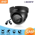 Камера видеонаблюдения H.265 5 МП, антивандальная HD-камера 5 Мп с функцией распознавания лица и движения, купольная AHD-камера с ИК-подсветкой и ночным видением