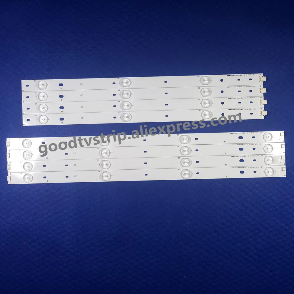 Светодиодная лента-подсветка (8) для Phi lips CL-47-D407-R-V2 CL-47-D407-L-V2 Замена CL-47-D407-R-V4