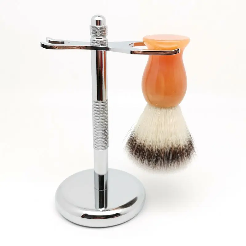 TEYO Synthetic Shaving Brush and Shaving Stand Set