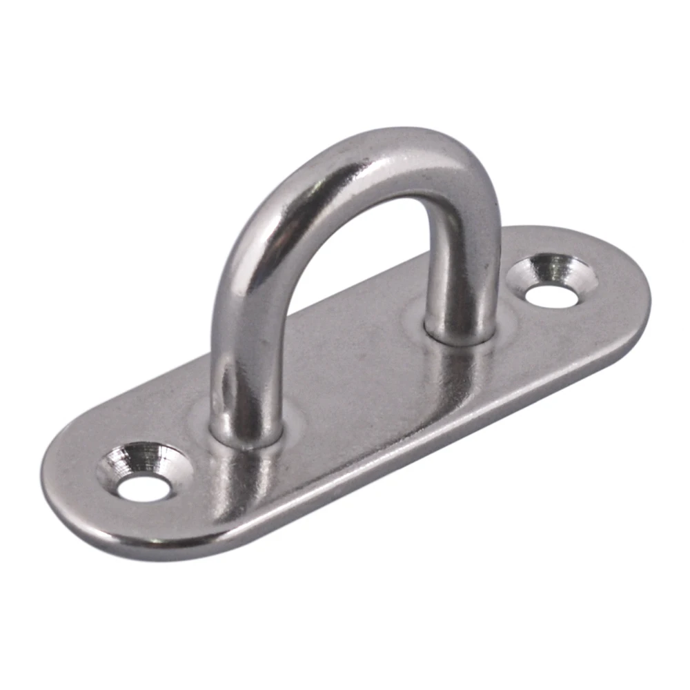 304 Stainless Steel M6 Ceiling Wall Mount U Hook Anchor Hanger with Self-tapping Screws for Yoga Swing Suspension Strap | Обустройство