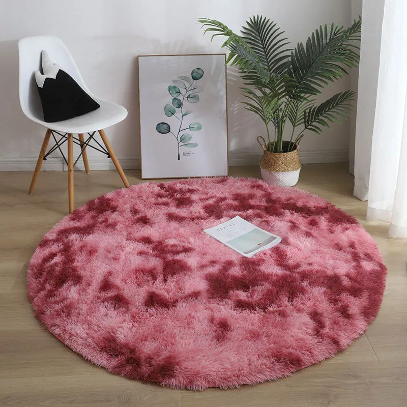 

Round Plush Rug 4 Feet Luxury Fluffy Area Rugs Shag Indoor Nursery Rug For Boys Girls Extra Soft Fuzzy Kids Bedroom Carpets New
