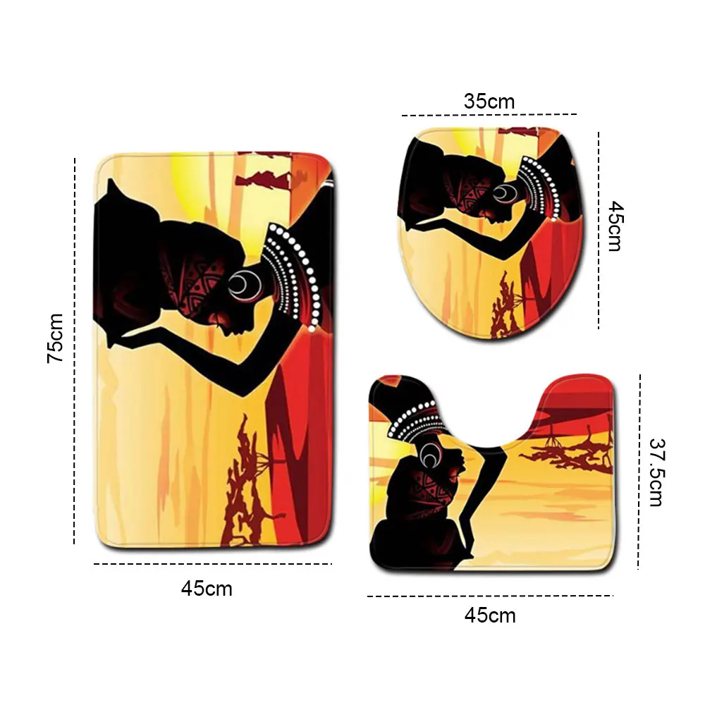 Сиденье для унитаза крышка нетканый материал в африканском стиле Туалетная