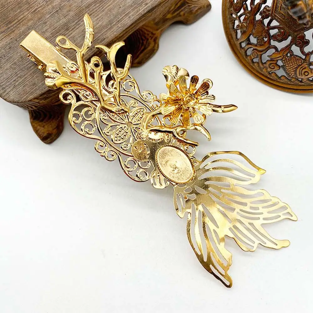 Китайские традиционные винтажные металлические заколки для волос u образная