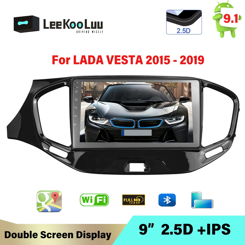 Автомагнитола LeeKooLuu Android 9 0 для LADA VESTA 2015 2019 мультимедийный видеоплеер навигация GPS