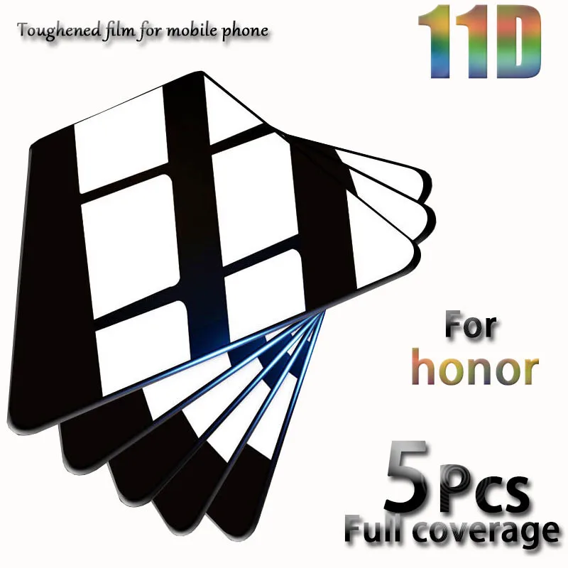 

5 pcs Apply honor v30 20 10 9 8 pro toughened film explosion-proof full screen anti-fingerprint Blu-ray film screen protectors