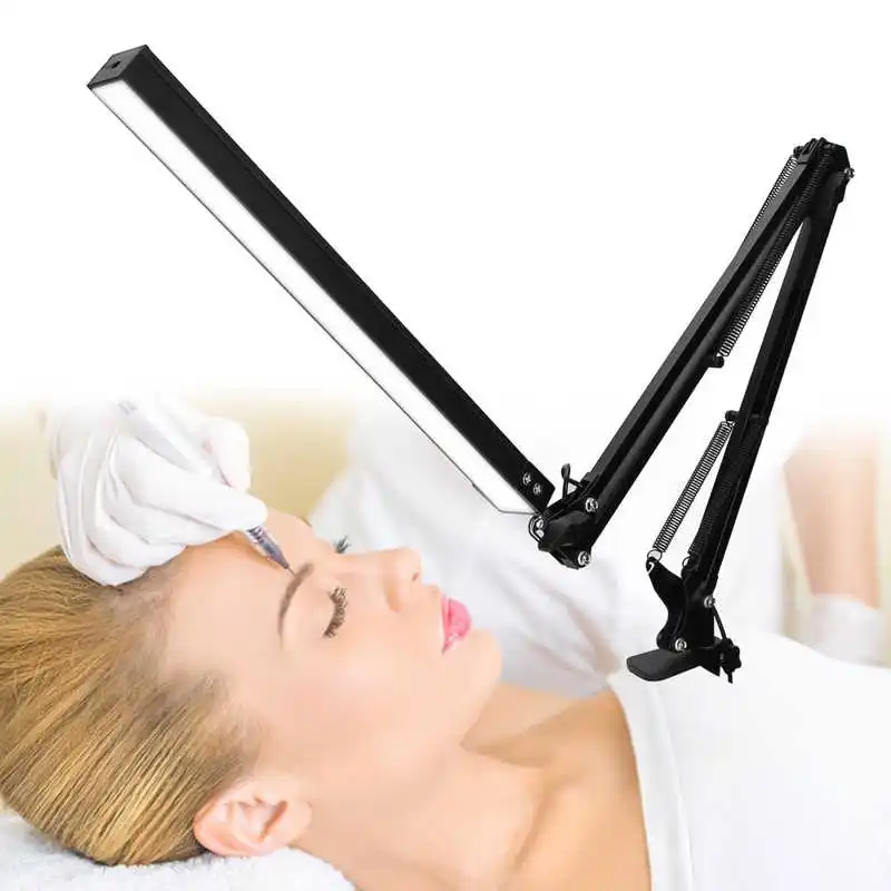 

10W Long Arm Clip Light Eyeshield Folding LED Table Lamp Nail Salon Manicure Hairdressing Permanent Makeup Tattoo Supplies