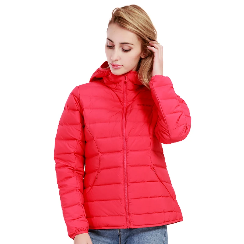 Пуховик женский зимний на белом утином пуху RFDL4228G | Спорт и развлечения