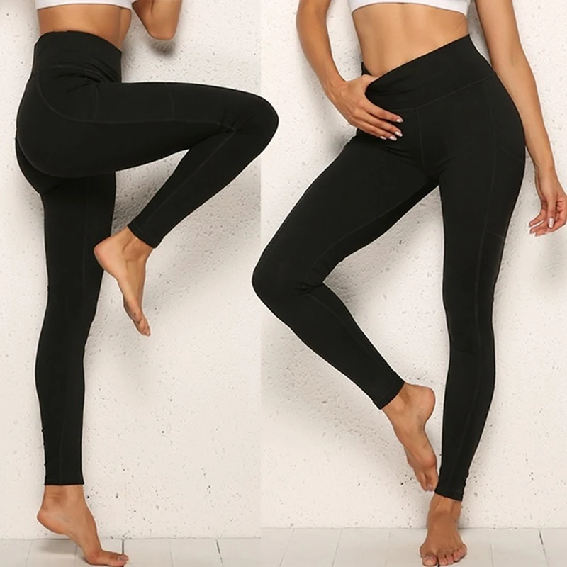 

Yoga Pants Women With Pocket Plus Size Leggings Sport Girl Gym Leggings Women Tummy Control Jogging Tights Female Fitness Pants