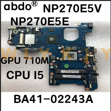 Материнская плата для ноутбука Samsung NP270 NP270E5E 270E5V процессор I5 3210U BA41-02243A был