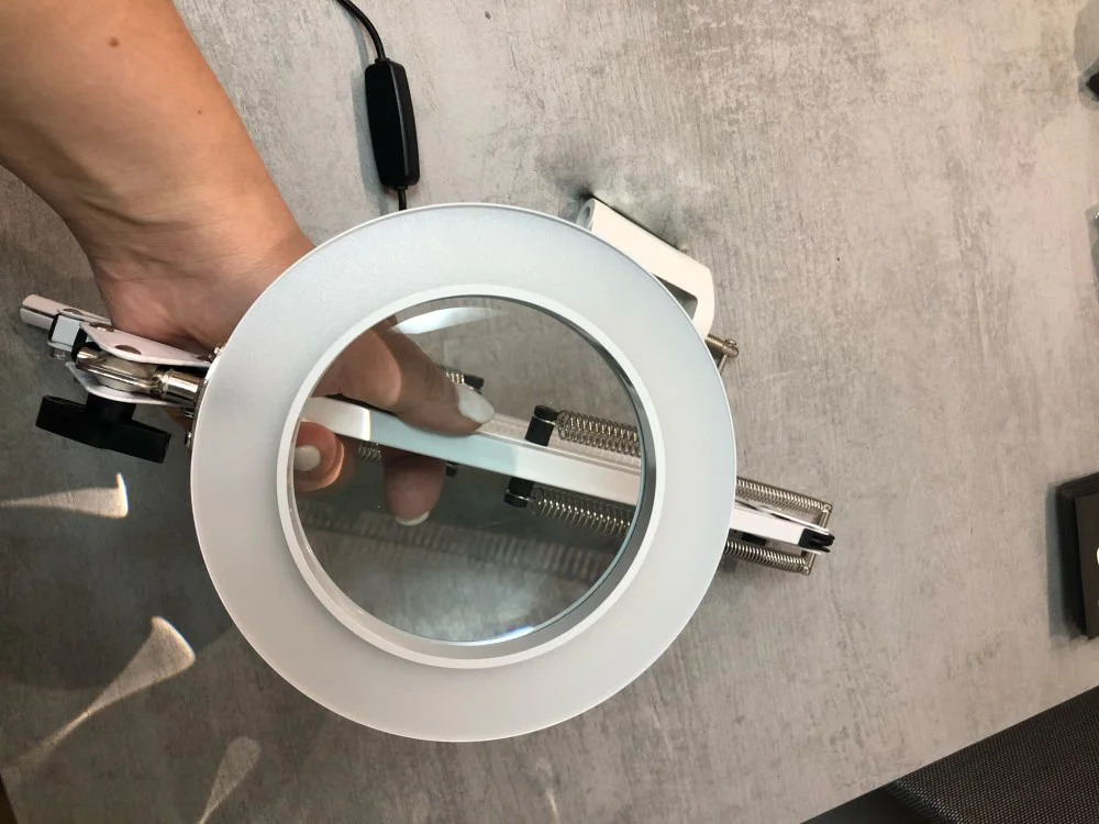 Гибкий стол большой 5X USB светодиодный увеличительное стекло 3 цвета с подсветкой Лупа Лампа Лупа Чтение/Паяльная