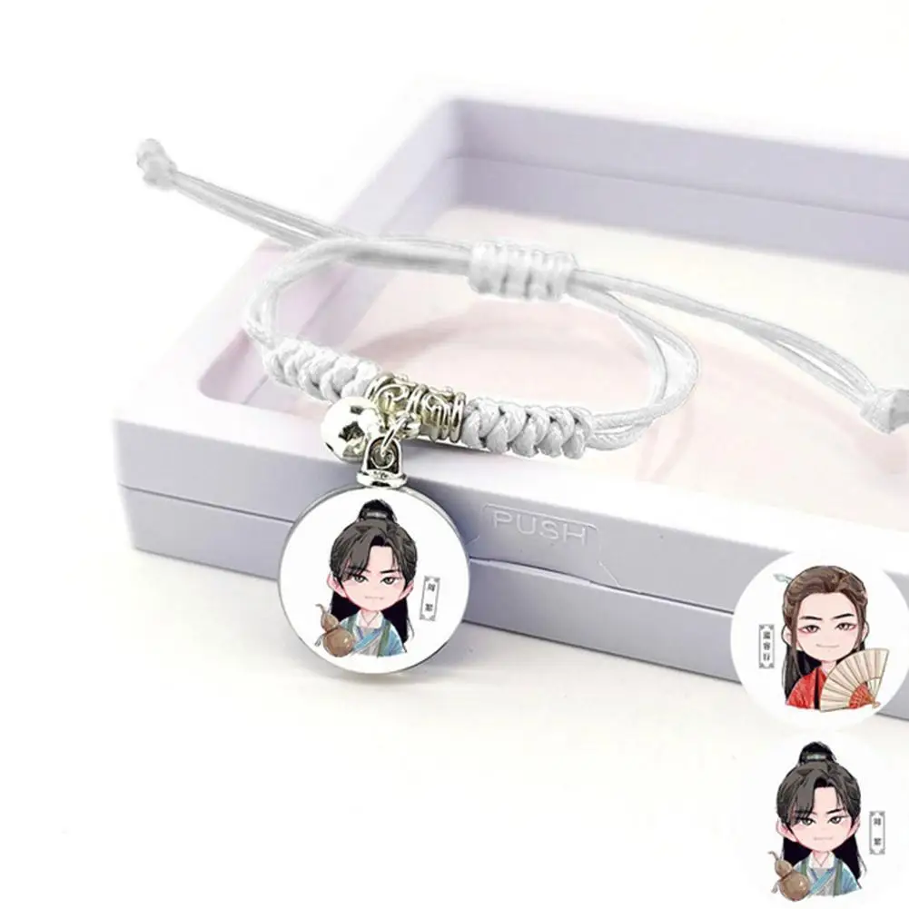 

Shanhe Ling Black Double-sided Braided Bracelet Rope Cosplay Prop Bracelet S2W6