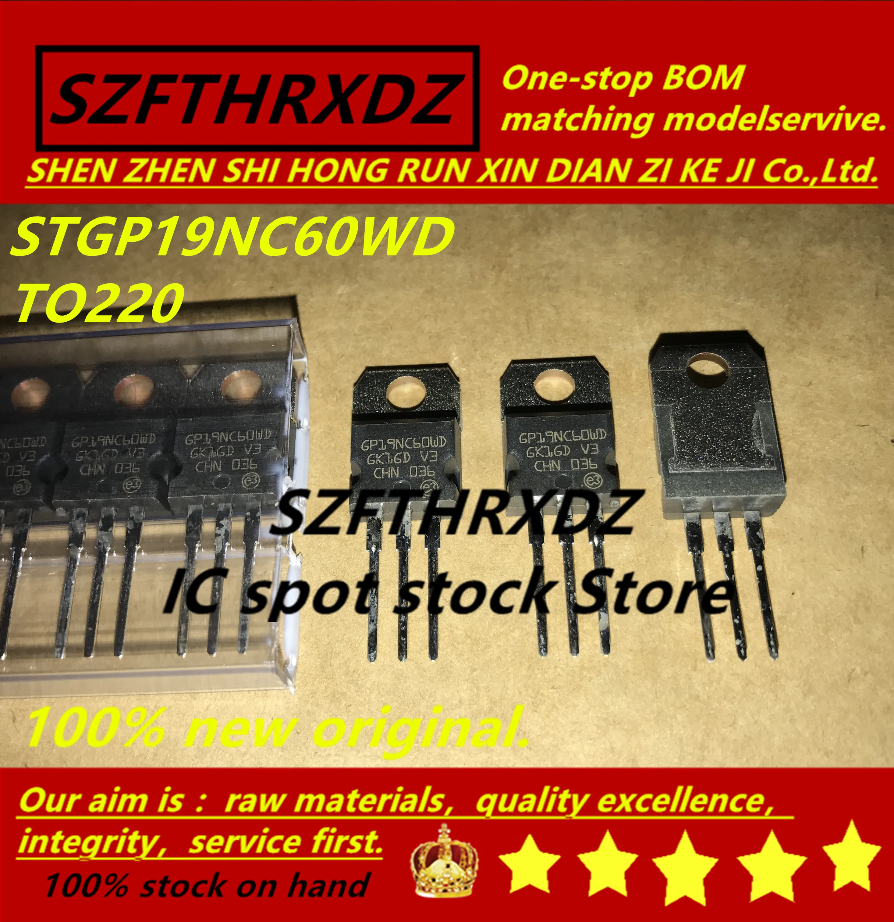 SZFTHRXDZ 100% Новый оригинальный (10 шт.) STGP19NC60WD GP19NC60WD TO220|Индукторы| |