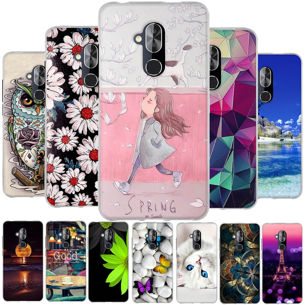 Силиконовый чехол для Alcatel 7 из ТПУ 6062W 6763T с мультяшным 3d-рисунком Обложка |