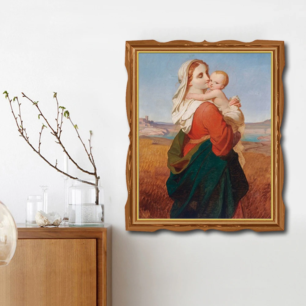 Девы Марии Святого ребенка христианский холст живопись каллиграфия Искусство