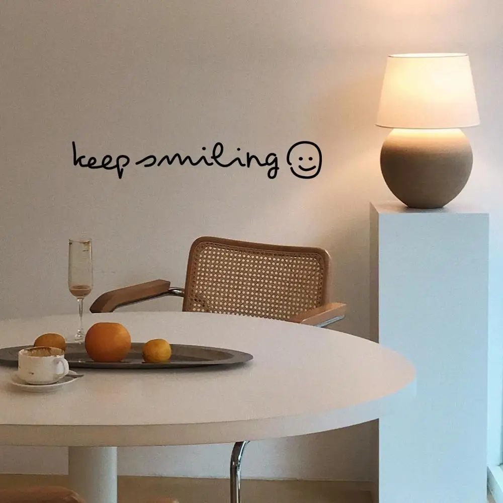 Самоклеящийся плакат Keep Smile Wall Декоративные наклейки для дома гостиной | Дом и сад