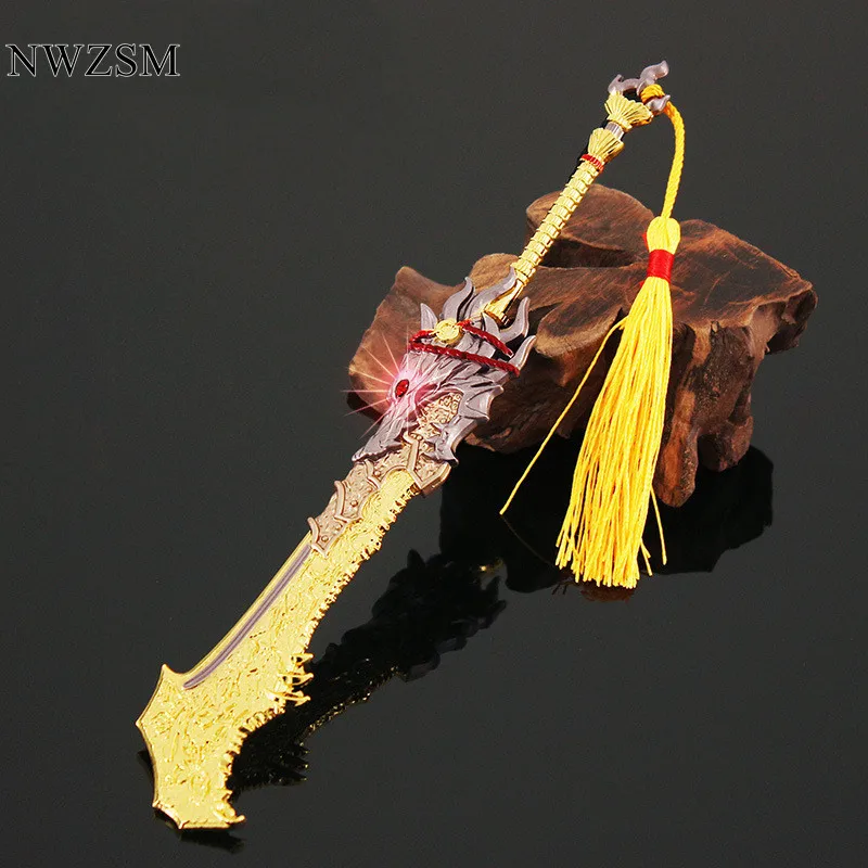 Naraka: Bladepoint металлическое оружие 22 см золотой меч волка основной сплав модель