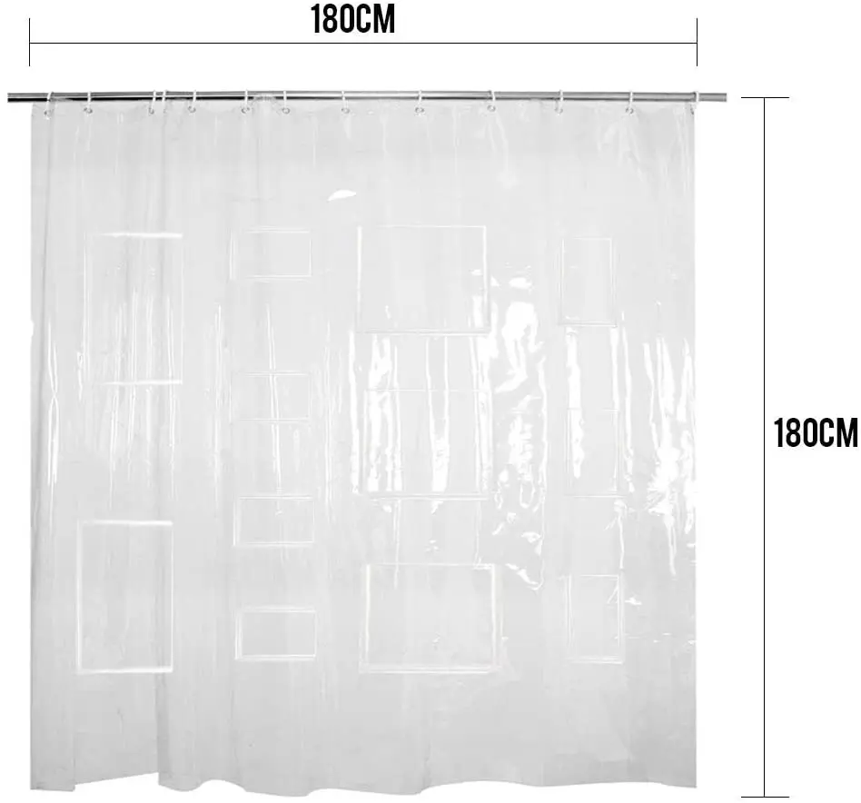 

Bathroom Curtain Sheer curtains Shower curtain For bathroom PEVA Mildew Proof Waterproof Fabric Bathroom Curtain for Home