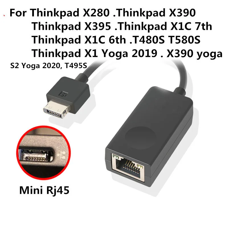 Оригинальный кабель Ethernet мини-дисплей RJ45 для Lenovo Thinkpad X1 Carbon 4X90F84315/04X6435 4X90Q84427 |