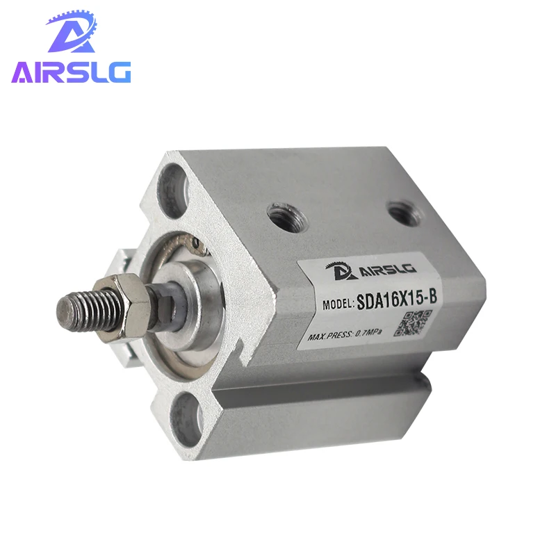 

AIRTAC Type air pneumatic cylinder SDA double acting compact cylinder SDA20 Bore 20 mm stroke 5-100mm female /male thread