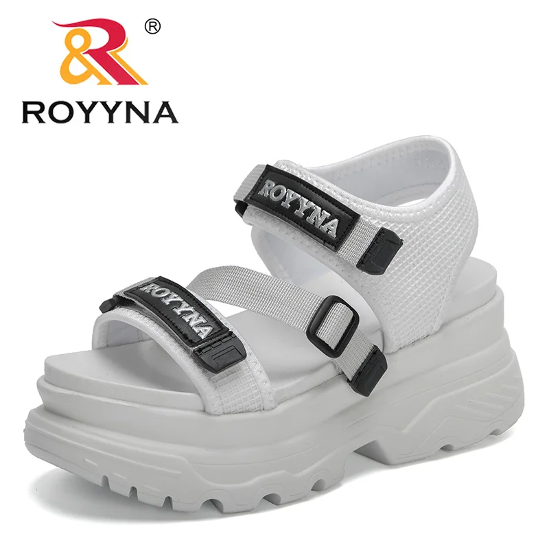 

Женские открытые сандалии ROYYNA, пляжные открытые сандалии на платформе, 2021