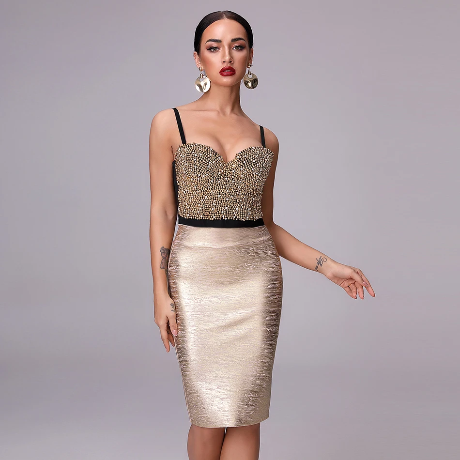 Новинка 2021 летняя женская сексуальная юбка-карандаш Золотая и серебряная юбка до