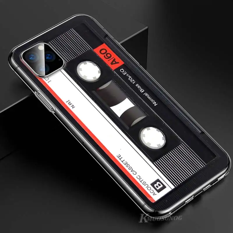 Style 04 Прозрачный ТПУ чехол Классическая старая кассета для iPhone 11 11Pro XS MAX XR X 8 7 6S 6 Plus 5S чехол для телефона - Цвет: Style 04