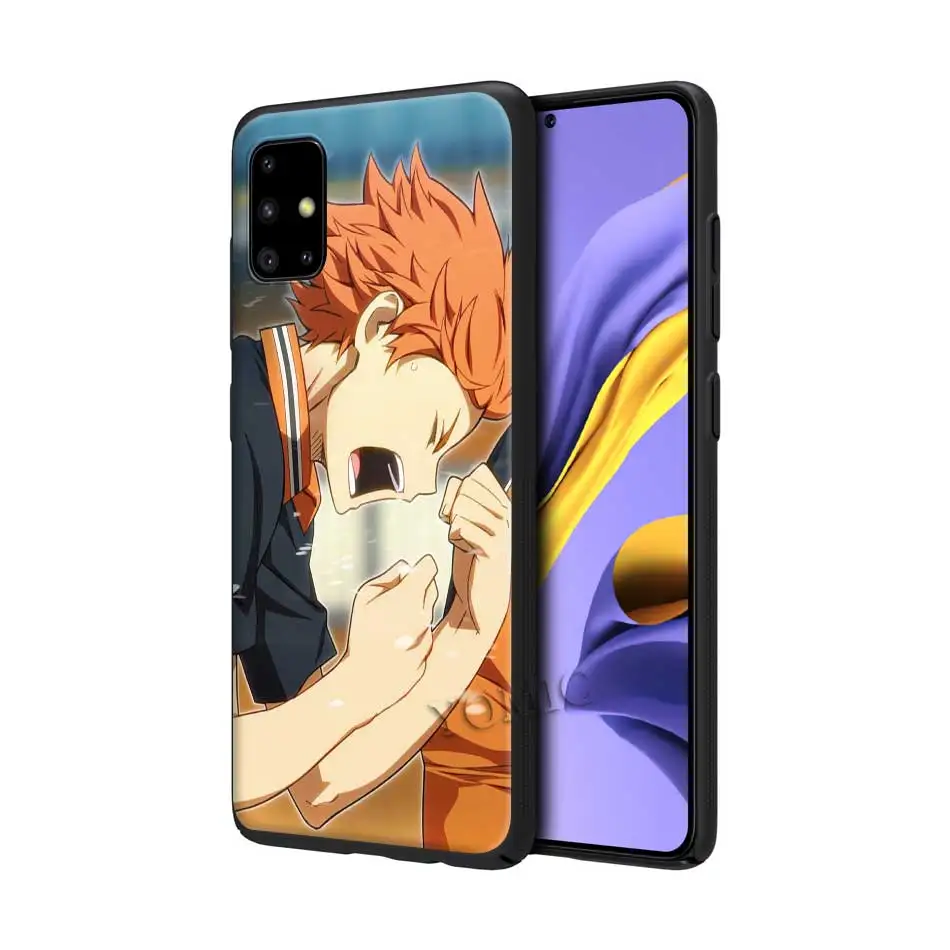 

Haikyu!! 4 To The Top Case for Samsung Galaxy A50 A51 A70 A71 A10 A20 E A30 S A31 A40 A41 Silicone Black Soft Phone Bags Cover