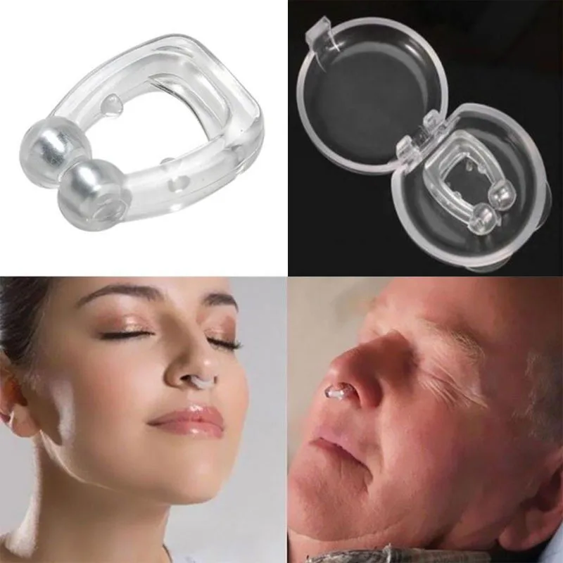 

Stop Snoring Anti Snore Nose Clip Apnea Guard Care Tray Sleeping Aid Eliminate or Relieved Snoring Health Care