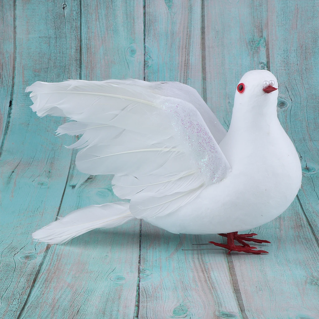 

1x Realistic Artificial Feathered Flying Birds Weddings Decor Ornament
