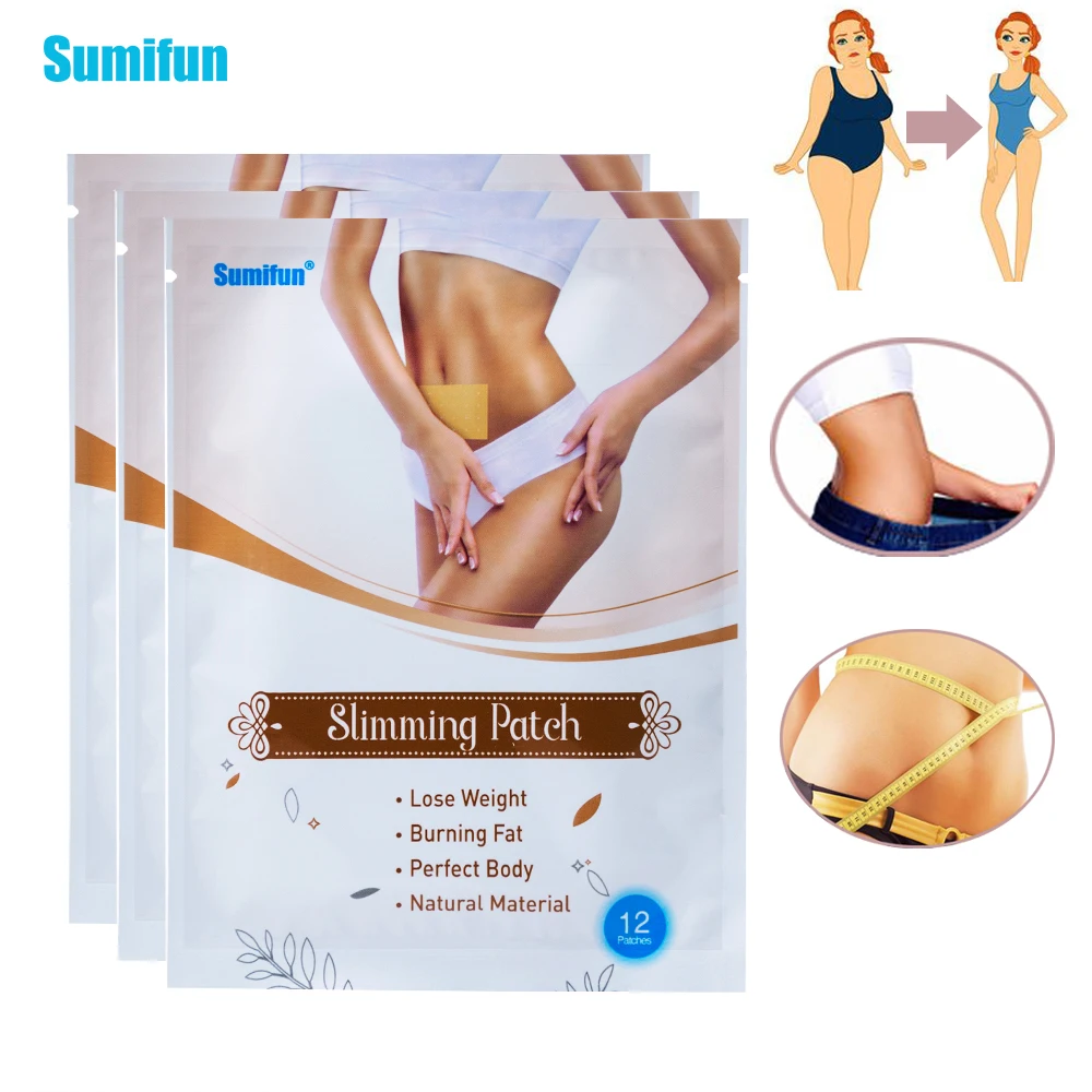 

12pc Slimming Weight Loss Patches Cellulite Fat Burning Body Shaping Slim Patch Slimming Diet Medical Plaster Health Care K03501