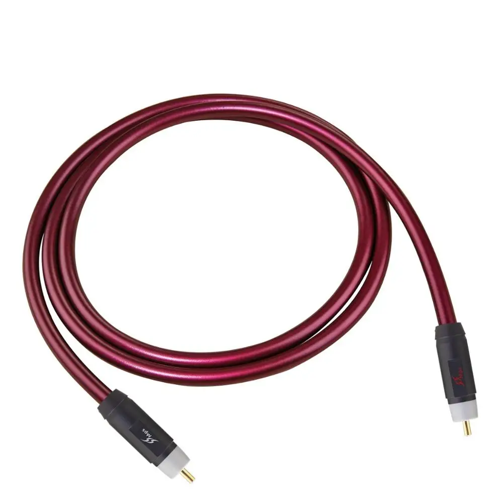 Hi Fi MPS 99.9997%/G OCC + 6N Серебряная пластина 75 Ом коаксиальный кабель аудио провод RCA 24K