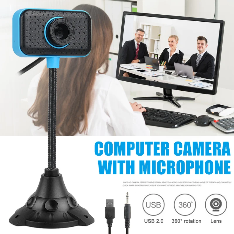 

Digital External Webcam Camera USB Connect Driverless PC Accessories @M23