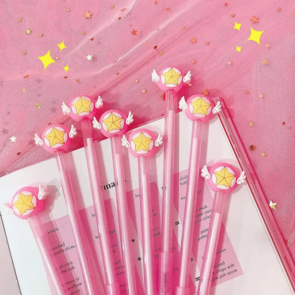 4 шт. карта Captor Sakura пишущая ручка прозрачные крылья аниме экшен напечатанный