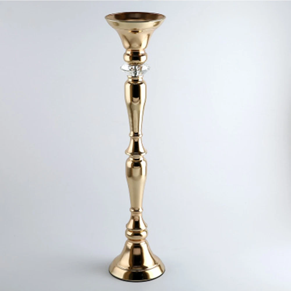 

Wedding hardware props gold-plated candle holder main table vase