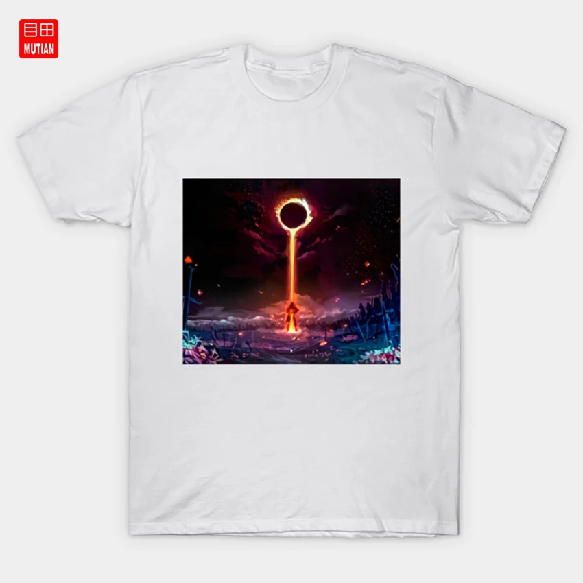 Футболка Ring on Fire Dark Souls 3 Solaire хвалю солнца Darksouls Ретро рыцарь Darksouls2 | Мужская одежда