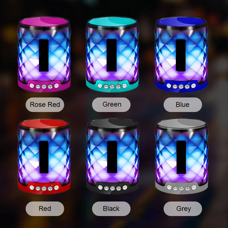 2020 цветная светодиодная Bluetooth колонка портативная уличная с басами Беспроводная