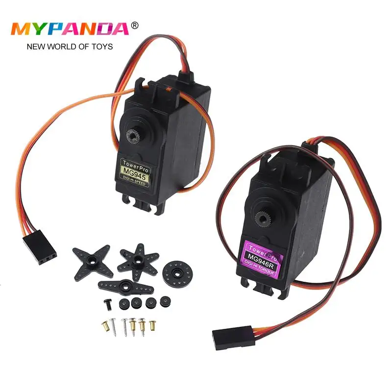 

1pc MG945 MG946 Upgrade Rc Metal Gear Torque Servo For Boat Car Metal Servo