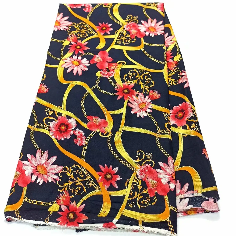 

Real Best Quality Sewing Material For Clothes Soft Dress Fabric printing Rayon Cotton Material For Dress jh1-31