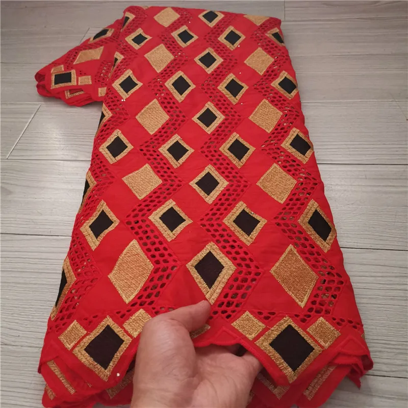 

5 Y Swiss lace fabric 2021 Dubai heavy beaded embroidery African lace fabrics 100% cotton Swiss voile lace in Switzerland 9L2881