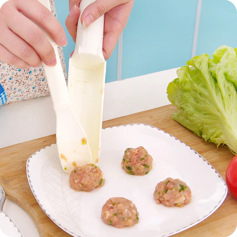 Kitchen Diy Mould Maker Hot Pot Shrimp Balls Rice-meat Dumplings Fish Processing Meat Stuffing For Food | Дом и сад