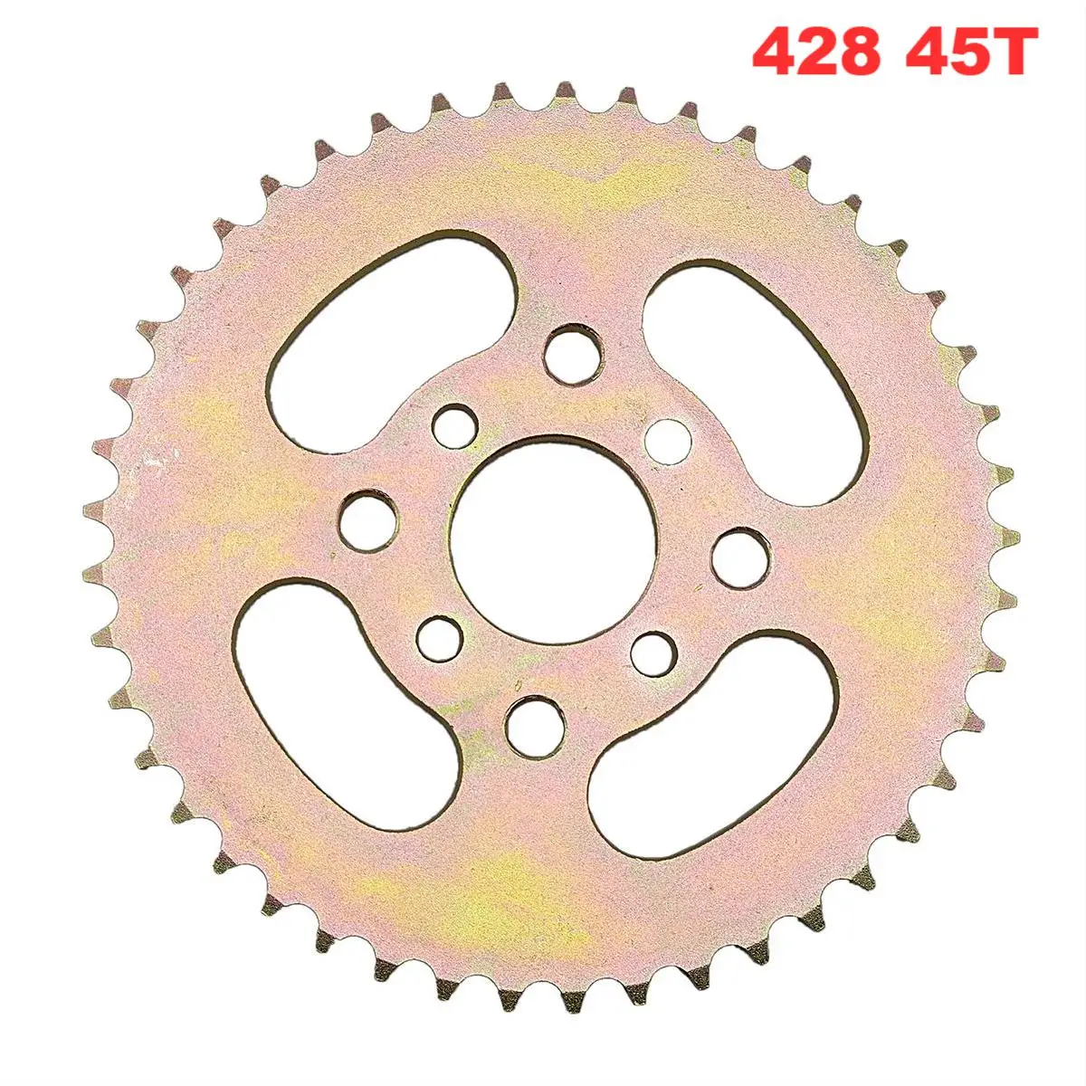 

Цепь для гоночных мотоциклов 428 дюйма, 45 зубьев, 45 т, 41 мм, Задняя звездочка для квадроцикла, квадроцикла, грязевого велосипеда, багги, карт