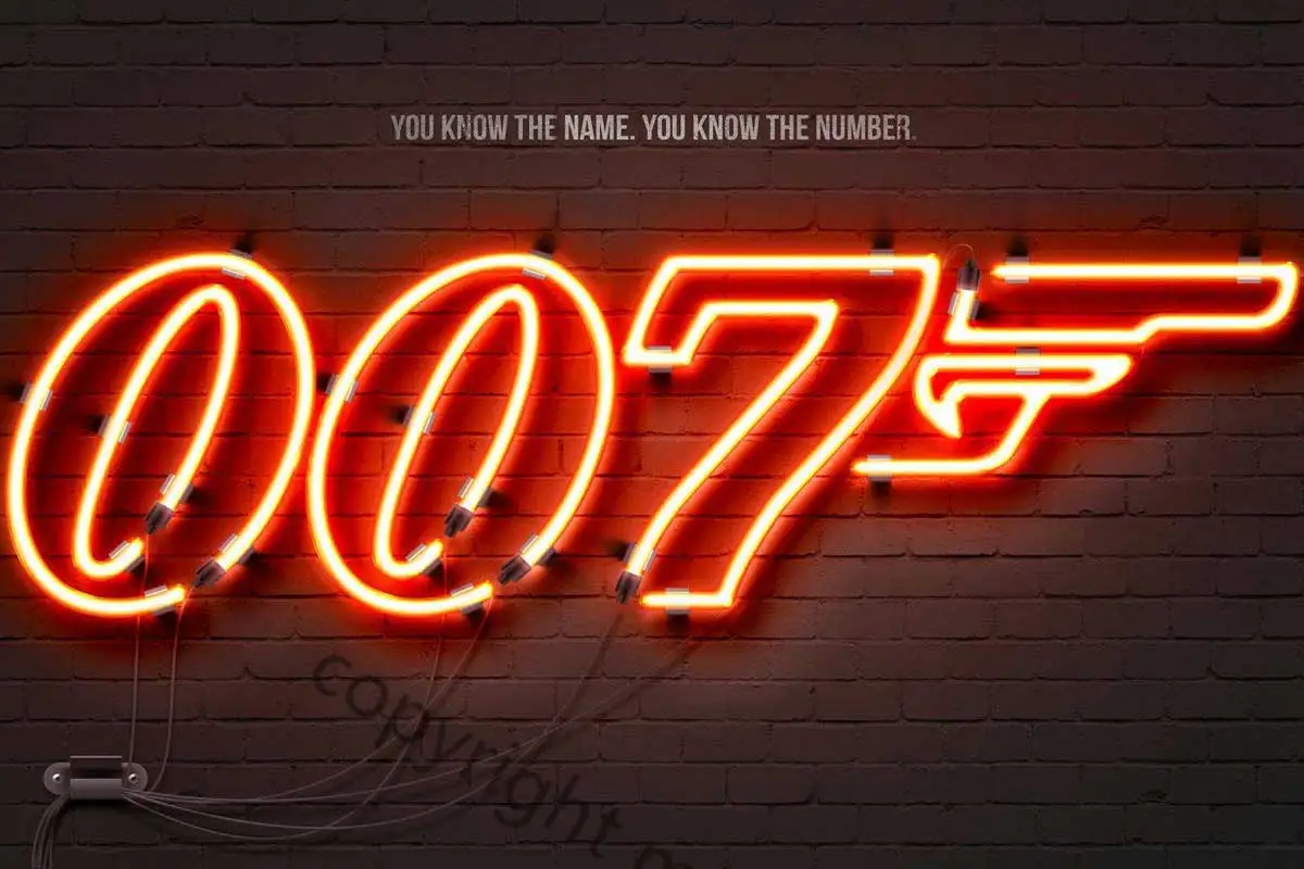 

007 Neon Sign Wall Decor Retro Vintage Metal Sign Tin Sign Tin Plates Neon Sign For Pub Home Club Man Cave Cafe
