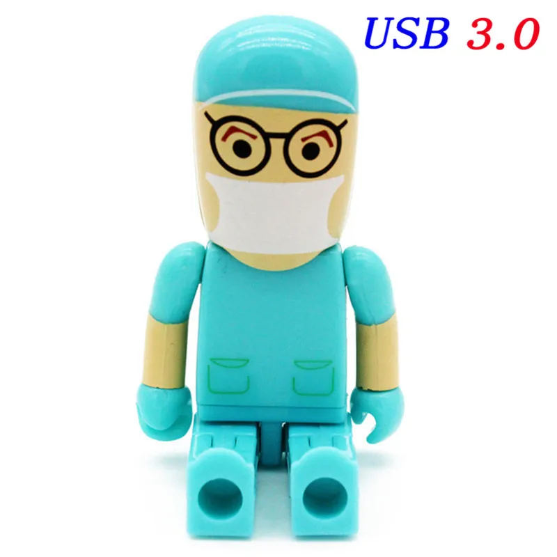 JASTER USB 3,0 Доктор модель медсестры USB флэш-накопитель 4 ГБ 8 ГБ 16 ГБ 32 ГБ 64 ГБ больница подарок для дантиста Количество Цена со скидкой - Цвет: I