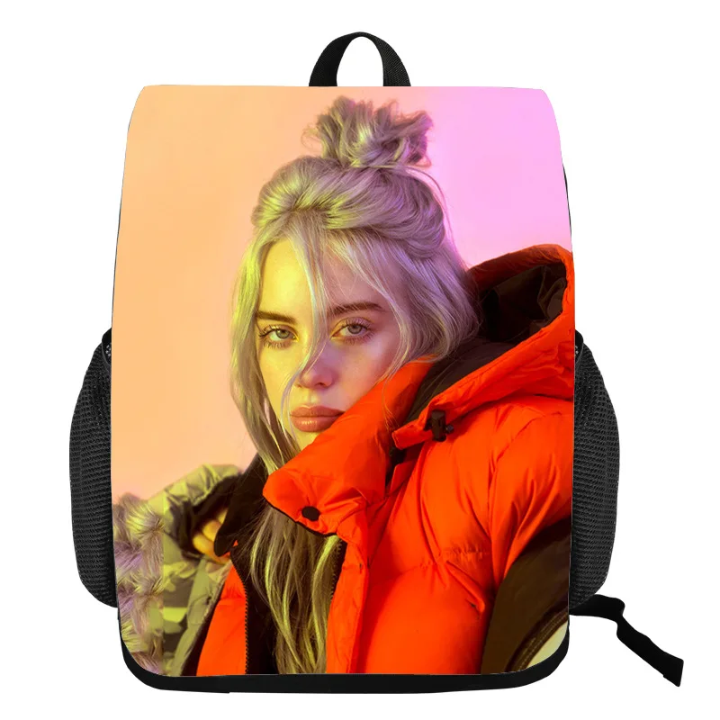 14 Billie Eilish Bagpack Подростковая распылитель ранцевого типа для с искусственного меха, сумочка, добавить свой комментарий elish портфели джинсовый пенал для мальчиков и для девочек рюкзак для путешествий - Цвет: 14