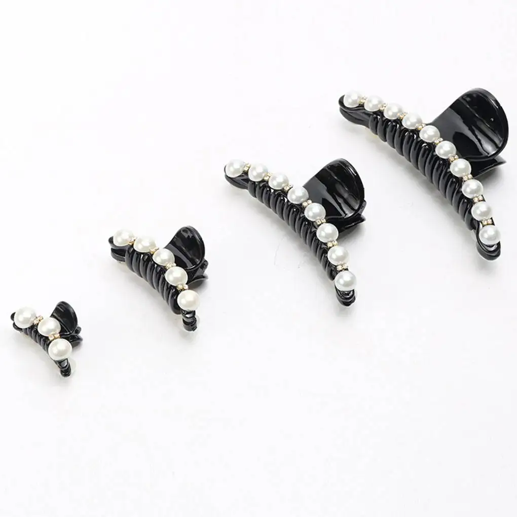 1 шт. Стразы заколки для волос женщин жемчужные Краб девочек геометрические