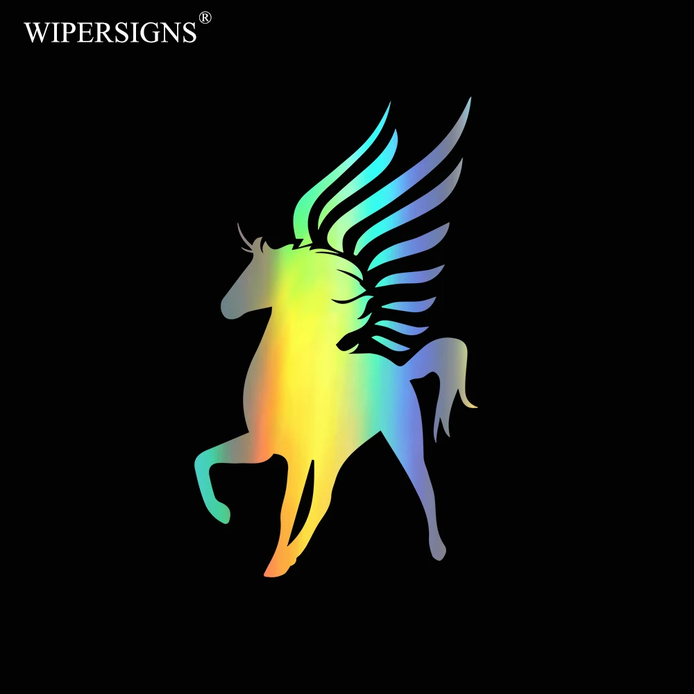 WIPERSIGNS наклейки на бампер и для автомобиля с летающей лошадью декоративные