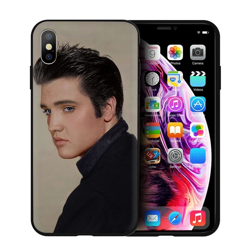 B2 Мягкий силиконовый чехол для телефона EWAU Elvis Presley для iPhone 5 5S SE 6 6s 7 8 plus X XR XS 11 Pro Max - Цвет: B2