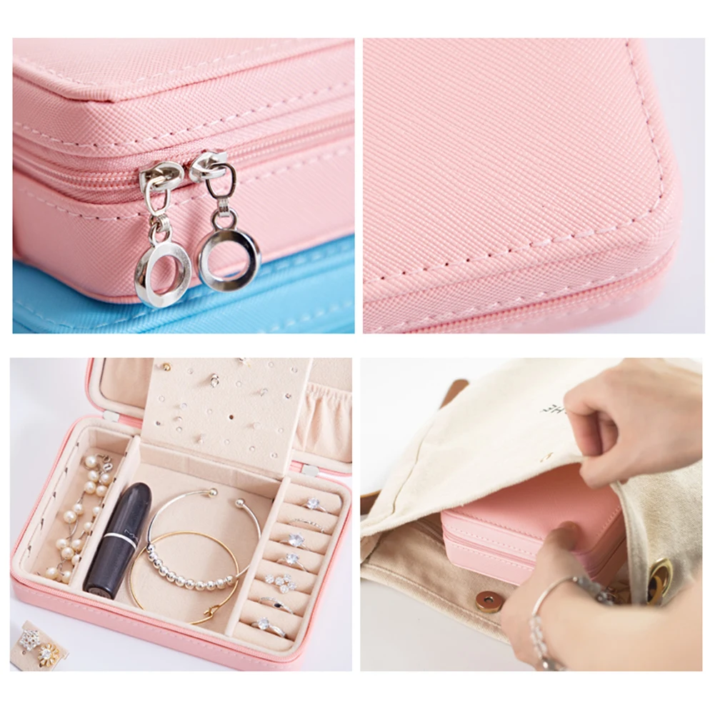 Портативный органайзер для ювелирных изделий модные серьги ожерелье кольца